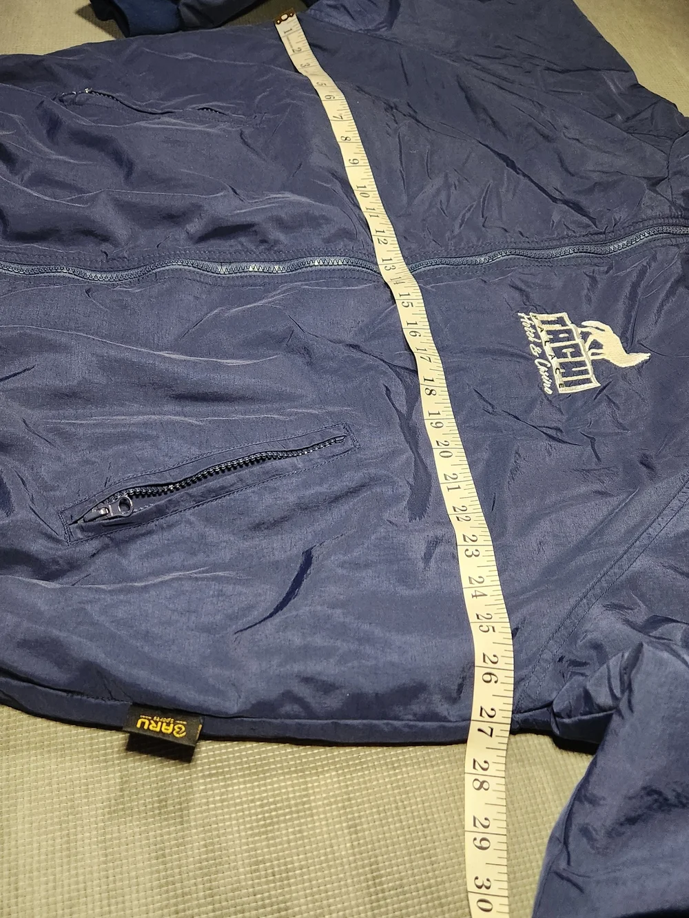 Baru Sports Navy Blue 'Tachi Palace lotel & Casino' Bomber Jacket - Size XL